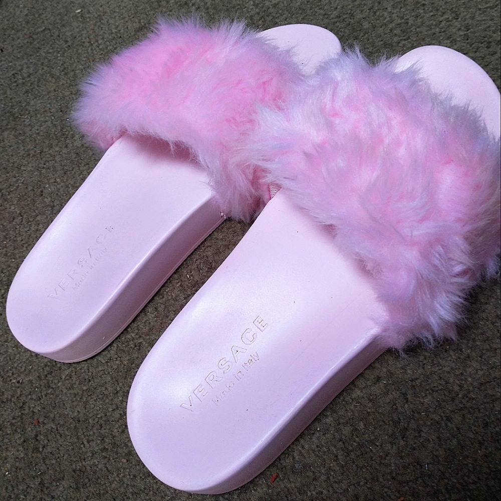 Versace Pink Slides